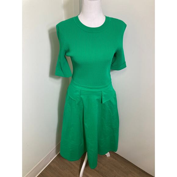 Shoshanna Kelly Green Maxi Dress Sz M - Picture 1 of 3